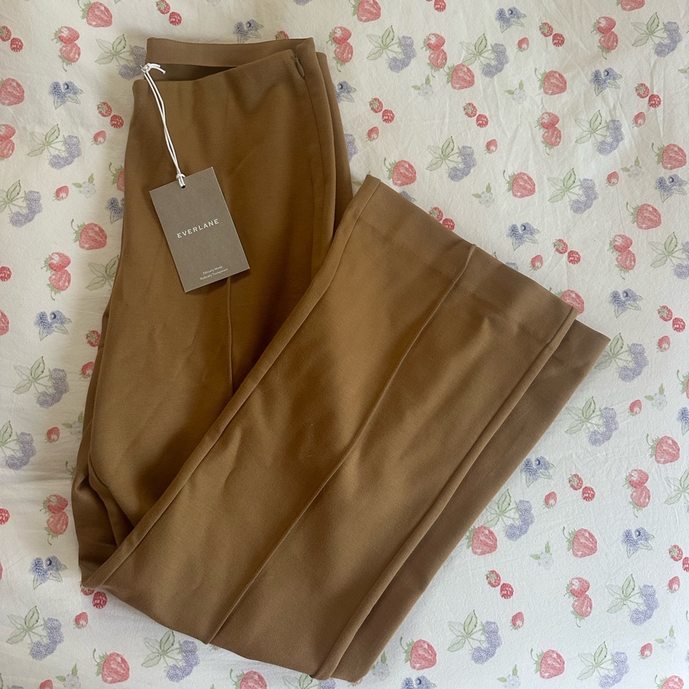light brown/tan everlane slacks size medium. Great for work! Tags still on.
